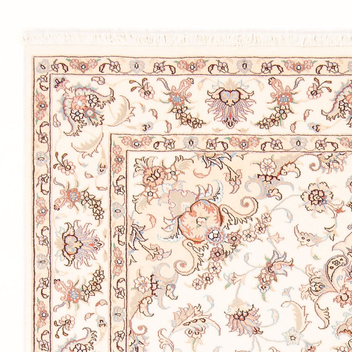 Perzisch tapijt - Tabriz - Royal - 203 x 148 cm - crème