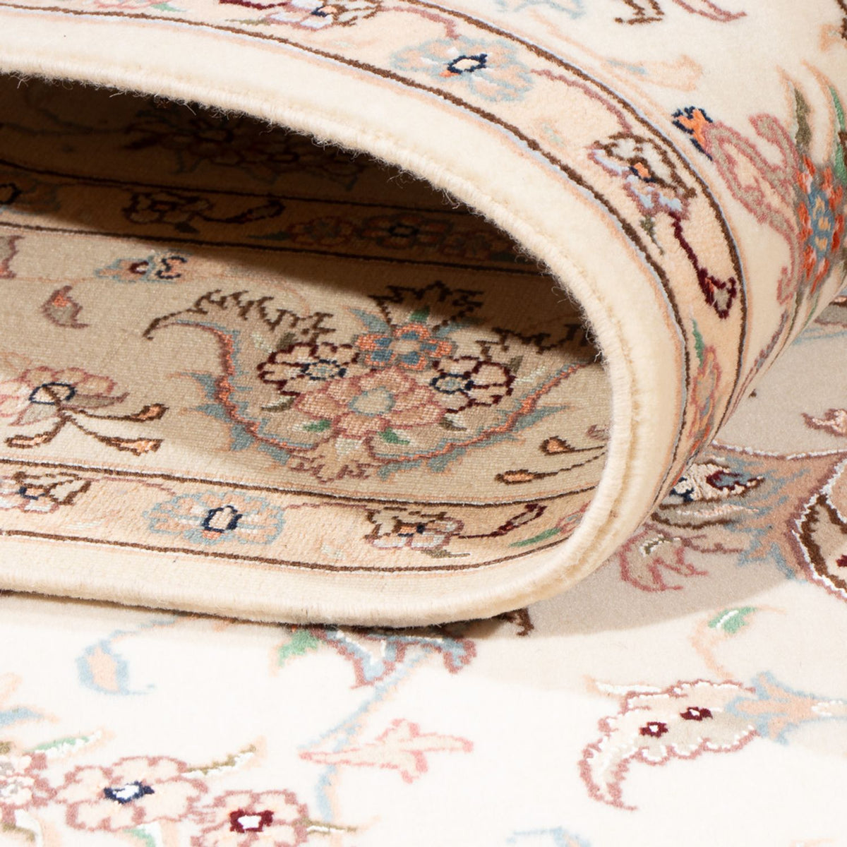 Perzisch tapijt - Tabriz - Royal - 203 x 148 cm - crème