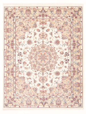Perzisch tapijt - Tabriz - Royal - 196 x 150 cm - crème