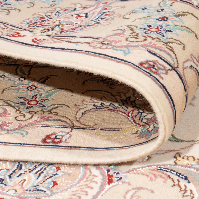 Perzisch tapijt - Tabriz - Royal - 196 x 150 cm - crème