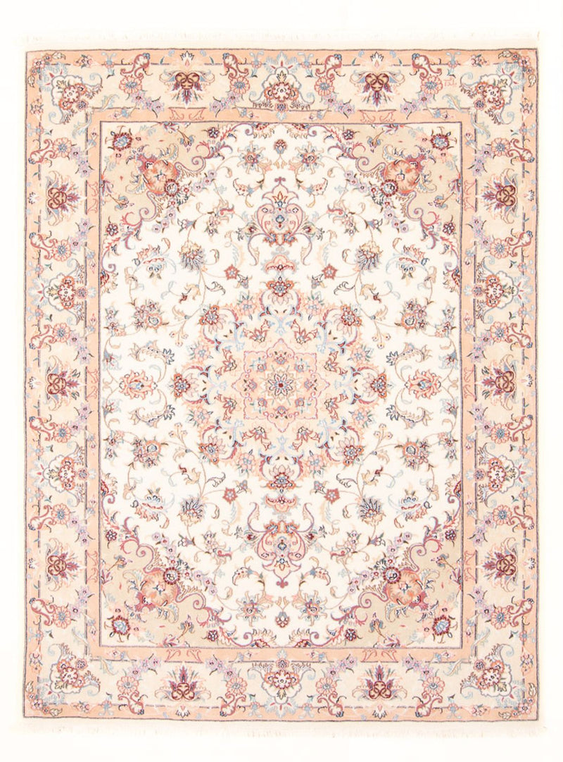 Perzisch tapijt - Tabriz - Royal - 200 x 147 cm - crème