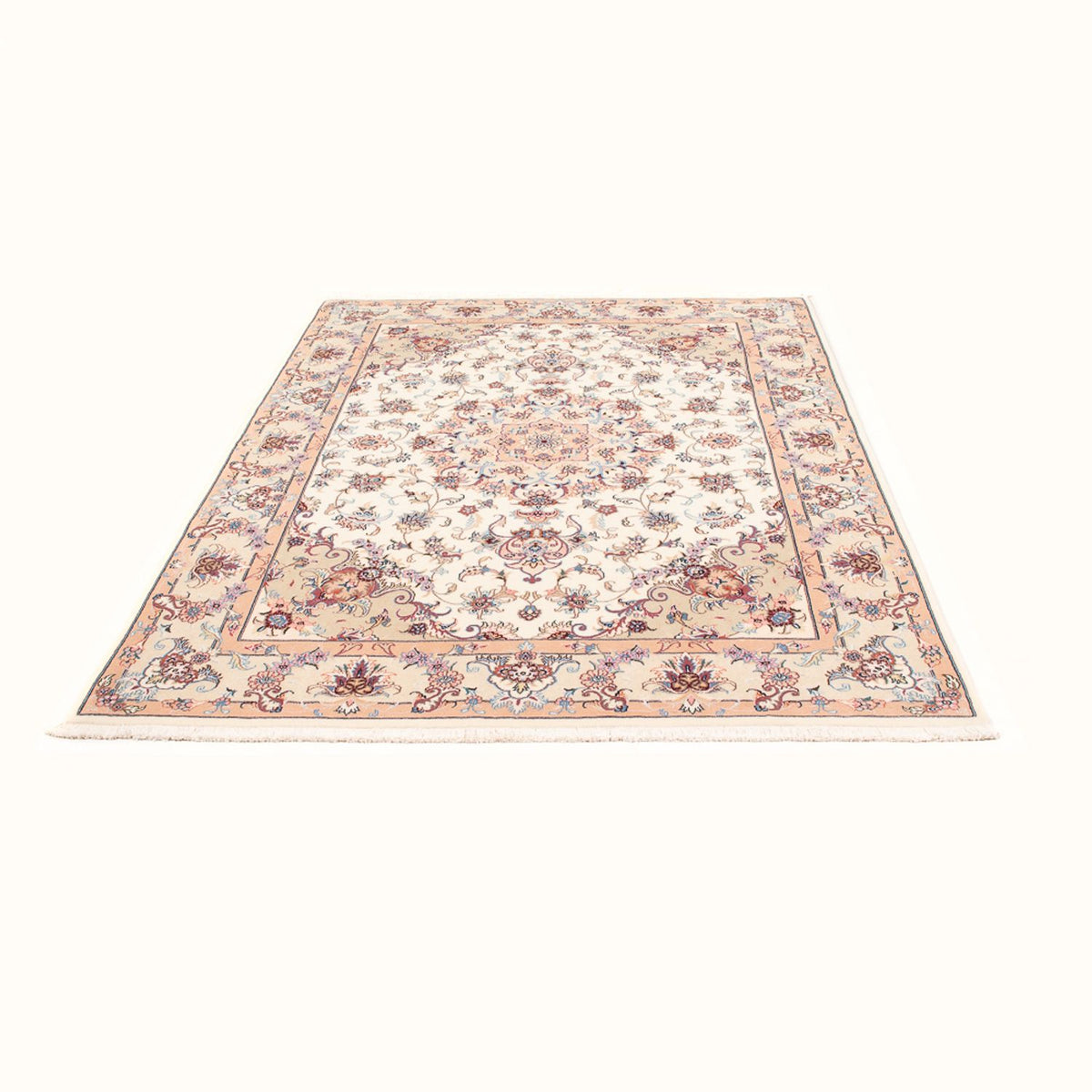 Perzisch tapijt - Tabriz - Royal - 200 x 147 cm - crème