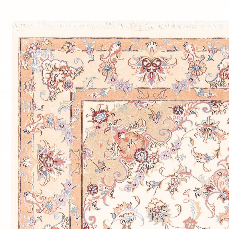 Perzisch tapijt - Tabriz - Royal - 195 x 147 cm - crème