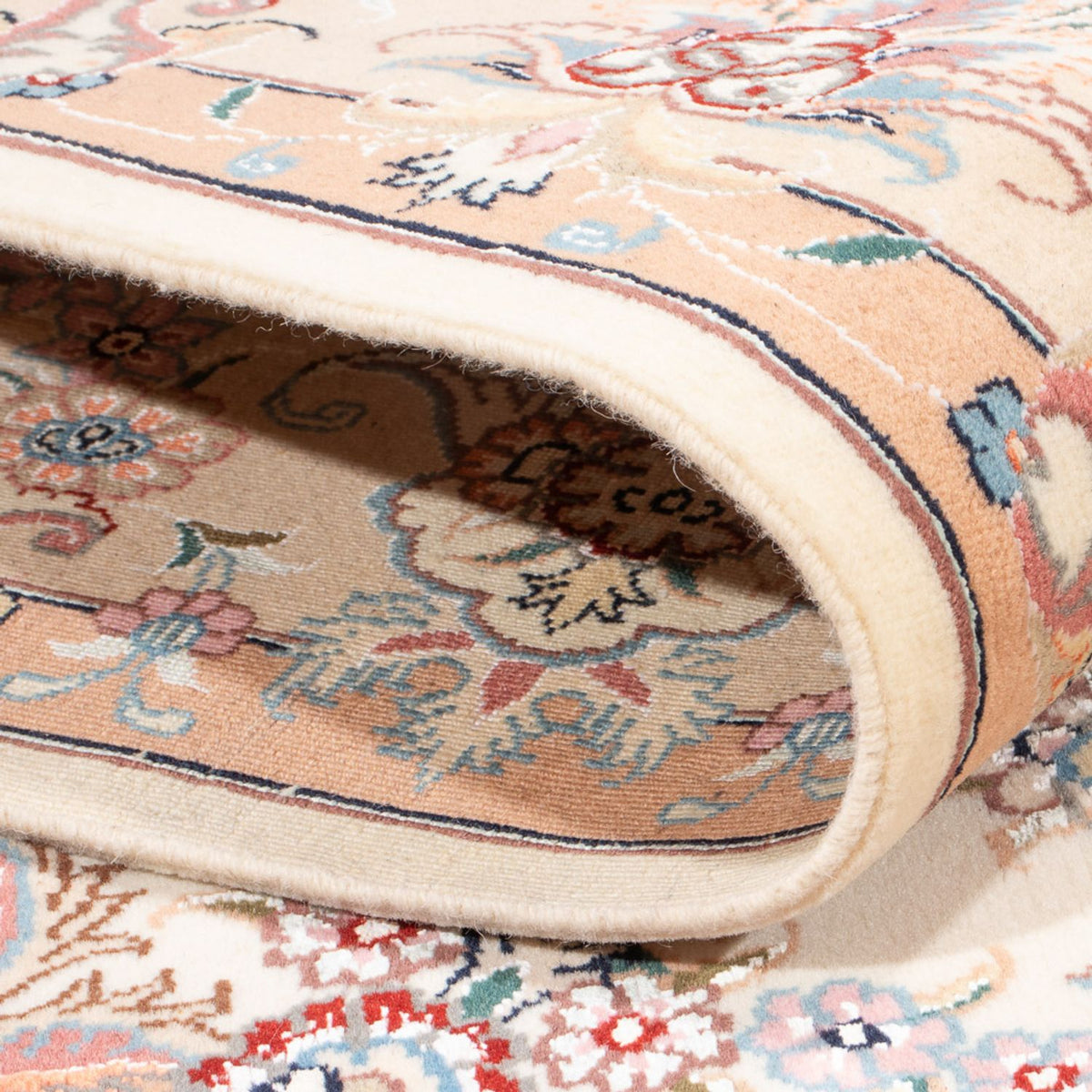 Perzisch tapijt - Tabriz - Royal - 195 x 147 cm - crème