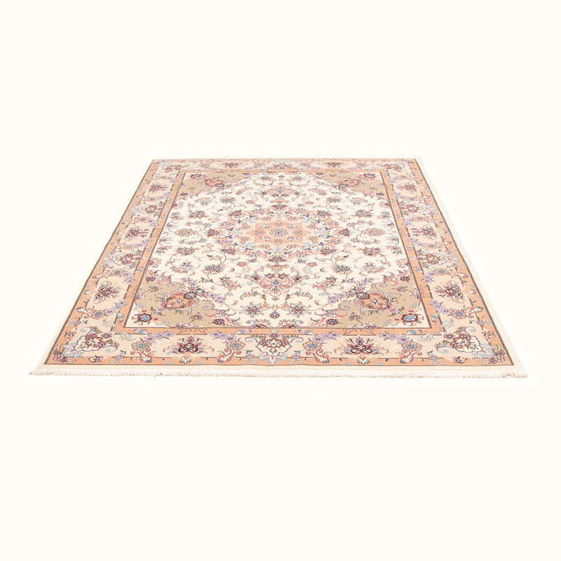 Perzisch tapijt - Tabriz - Royal - 195 x 147 cm - crème