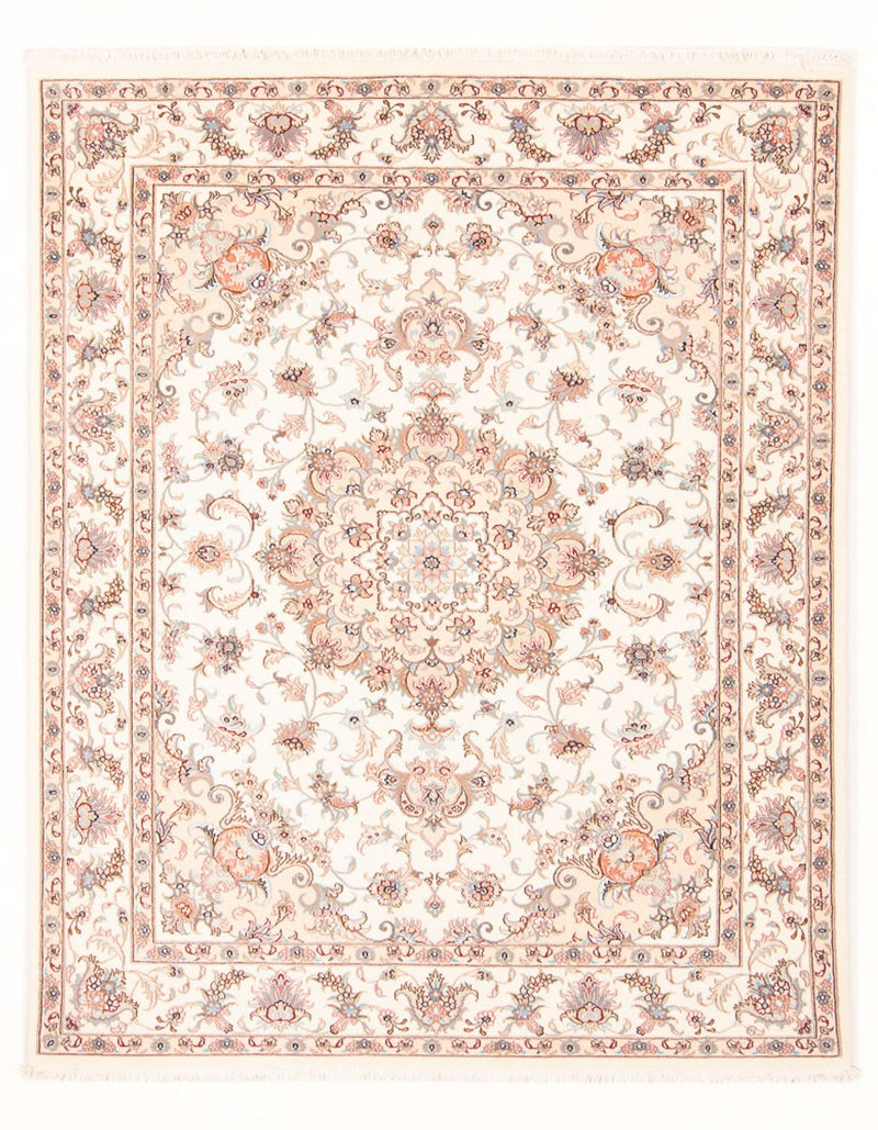 Perzisch tapijt - Tabriz - Royal - 197 x 152 cm - crème