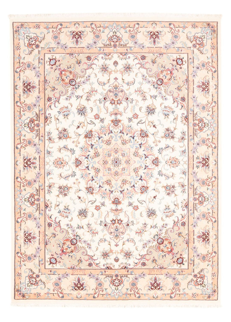Perzisch tapijt - Tabriz - 202 x 150 cm - crème
