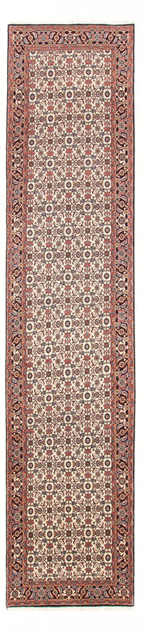 Loper Perzisch tapijt - Bijar - 383 x 85 cm - crème