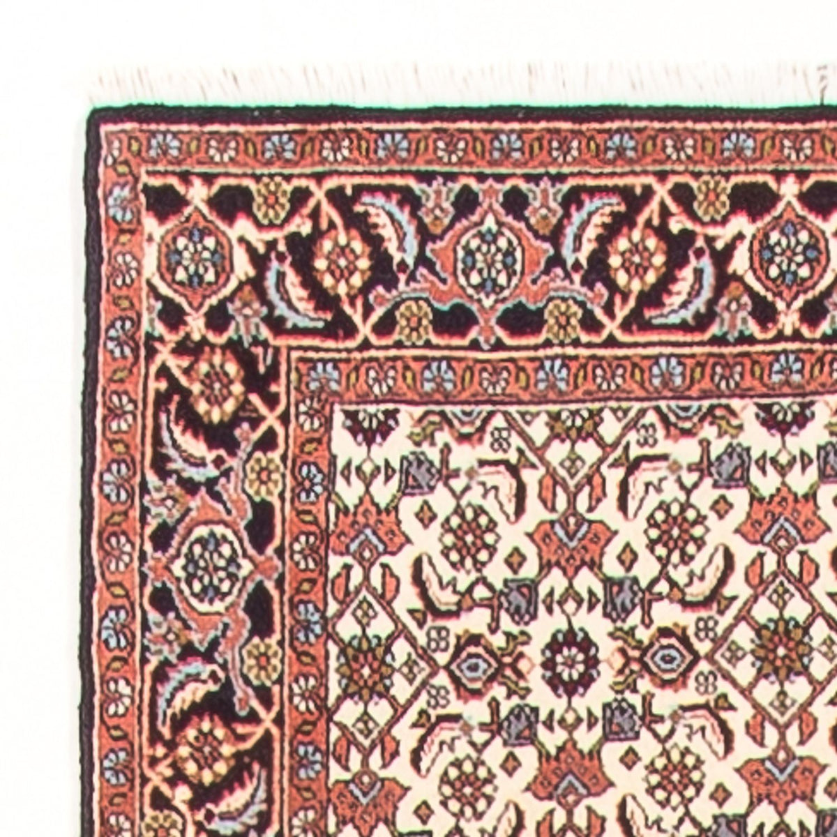 Loper Perzisch tapijt - Bijar - 383 x 85 cm - crème