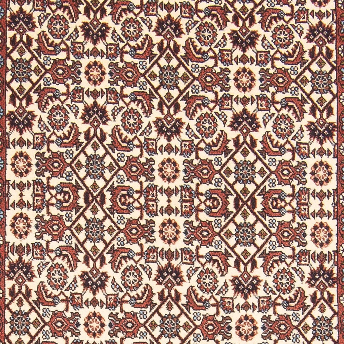Loper Perzisch tapijt - Bijar - 397 x 85 cm - crème