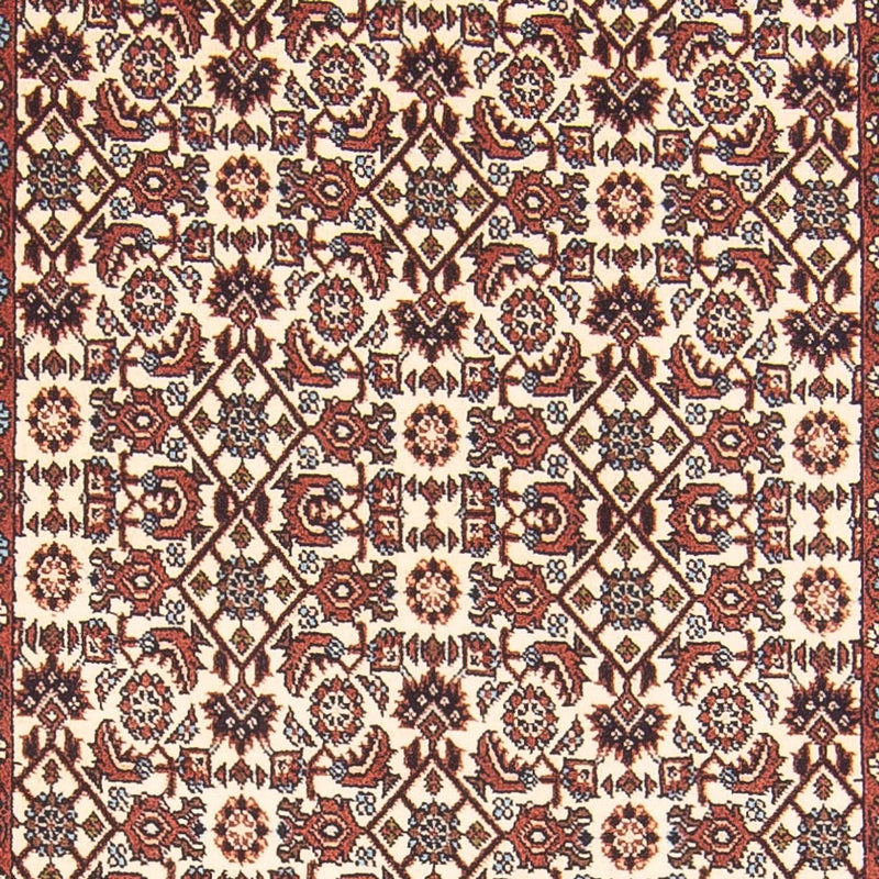 Loper Perzisch tapijt - Bijar - 397 x 85 cm - crème