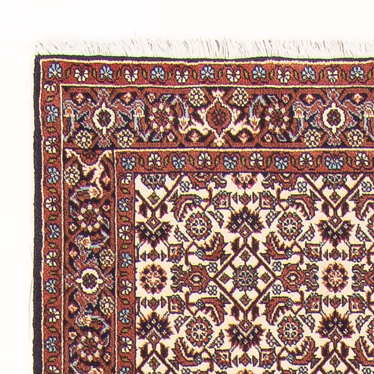 Loper Perzisch tapijt - Bijar - 397 x 85 cm - crème