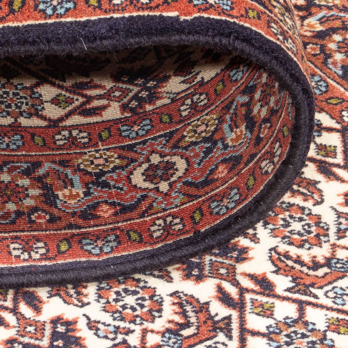 Loper Perzisch tapijt - Bijar - 397 x 85 cm - crème