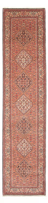 Loper Perzisch tapijt - Bijar - 381 x 89 cm - rood
