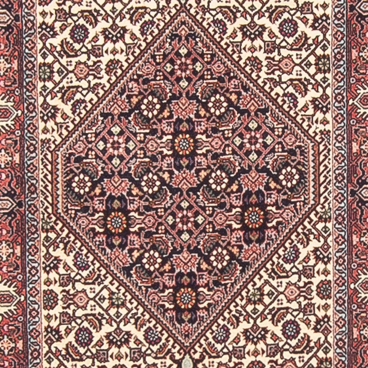 Loper Perzisch tapijt - Bijar - 410 x 67 cm - crème