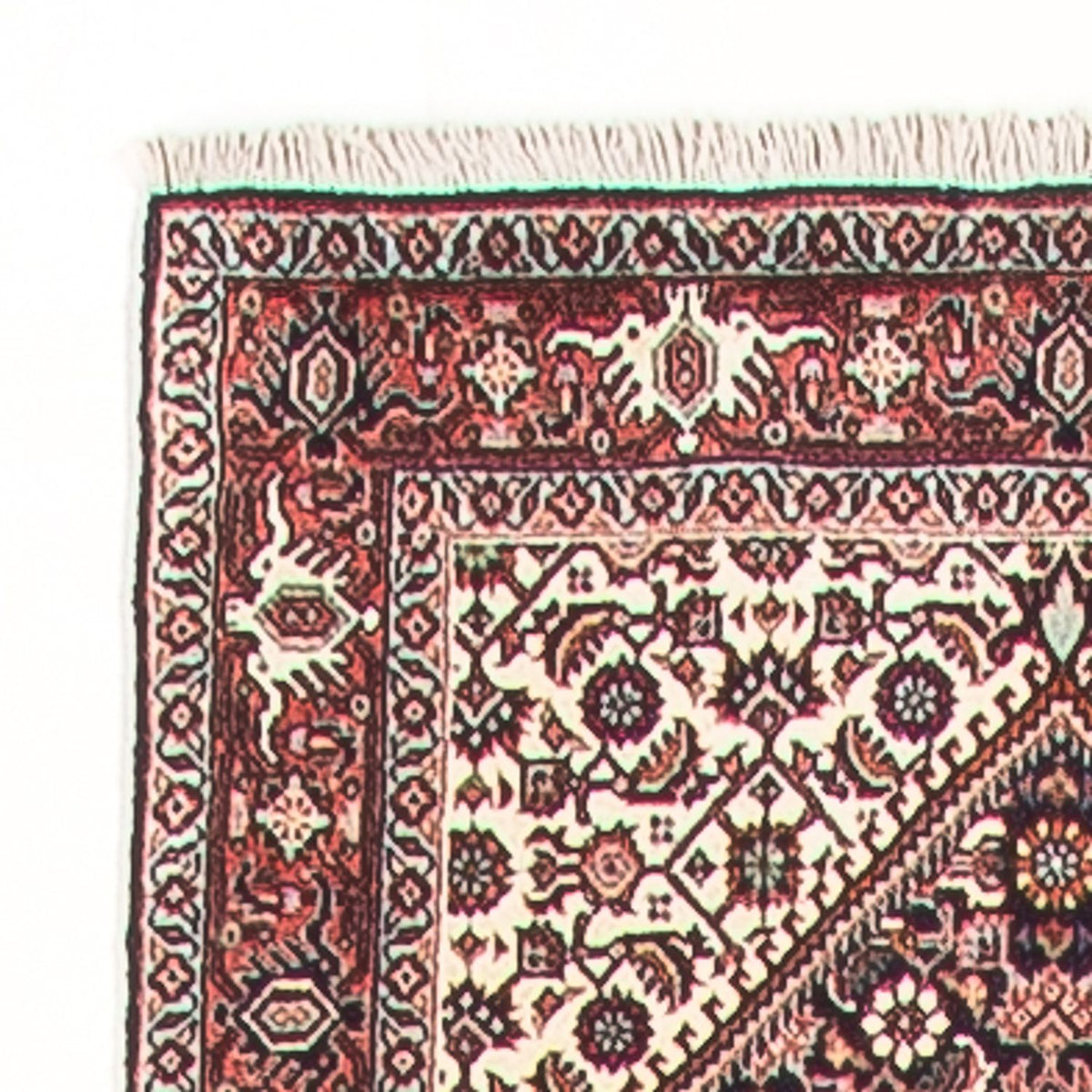 Loper Perzisch tapijt - Bijar - 410 x 67 cm - crème