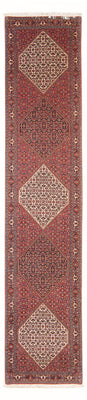 Loper Perzisch tapijt - Bijar - 384 x 77 cm - rood