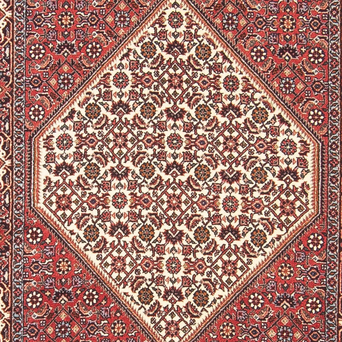Loper Perzisch tapijt - Bijar - 384 x 77 cm - rood