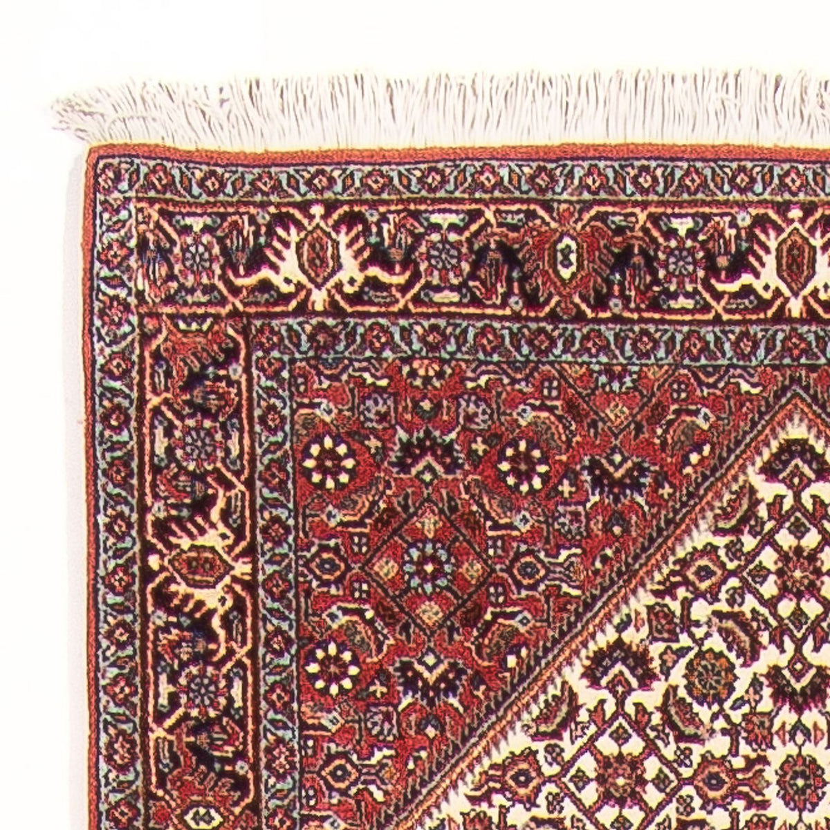 Loper Perzisch tapijt - Bijar - 384 x 77 cm - rood