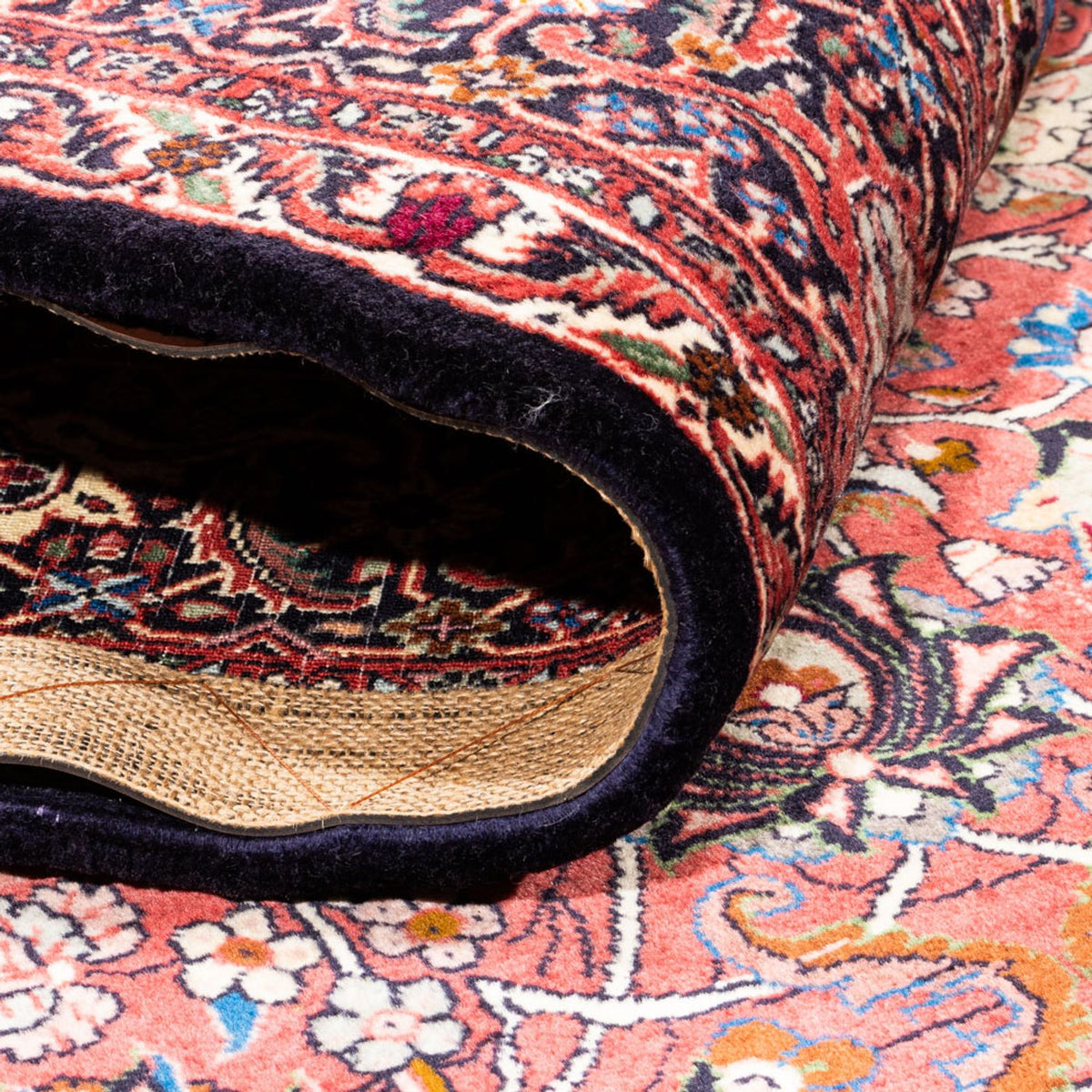 Perzisch tapijt - Bijar - Koninklijk - 246 x 197 cm - bordeauxrood