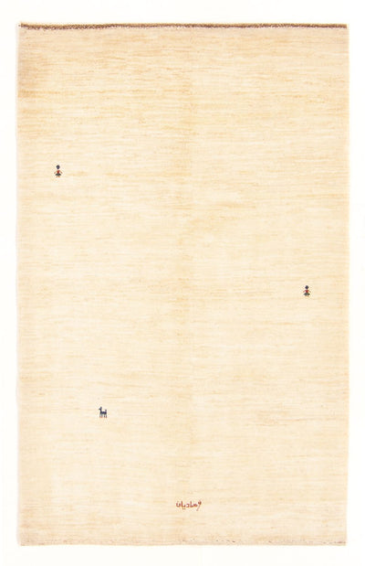 Perzische Gabbeh Tapijt 127x192cm - Perserteppich Wollteppich - crème