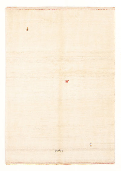 Perzische Gabbeh Tapijt 140x187cm - Perserteppich Wollteppich - crème