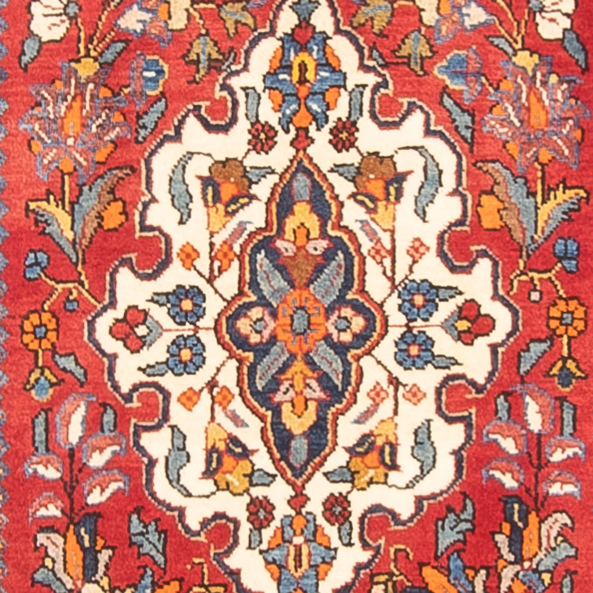 Loper Perzisch Tapijt - Nomadisch - 422 x 113 cm - crème