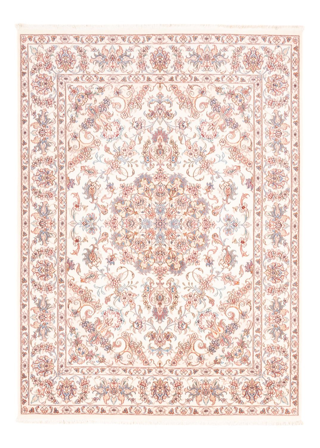 Perzisch tapijt - Tabriz - 201 x 148 cm - crème