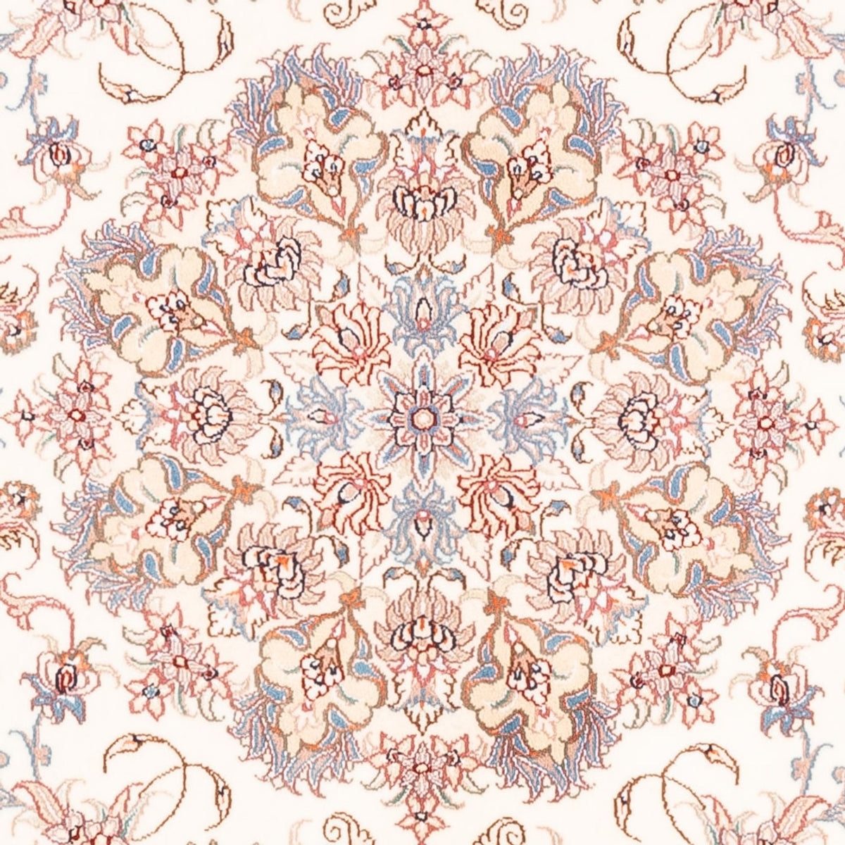 Perzisch tapijt - Tabriz - 201 x 148 cm - crème