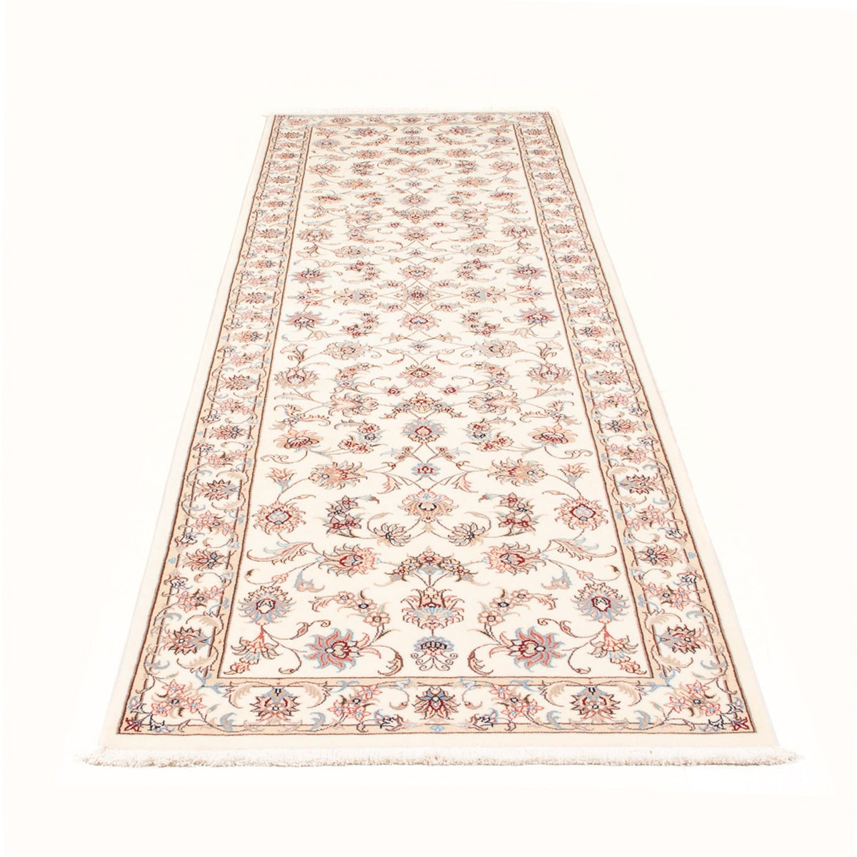 Loper Perzisch tapijt - Tabriz - Royal - 296 x 86 cm - crème