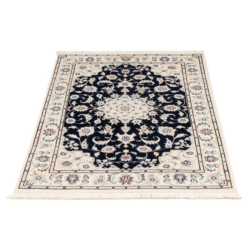 Perzisch tapijt - Nain - Premium - 123 x 80 cm - donkerblauw