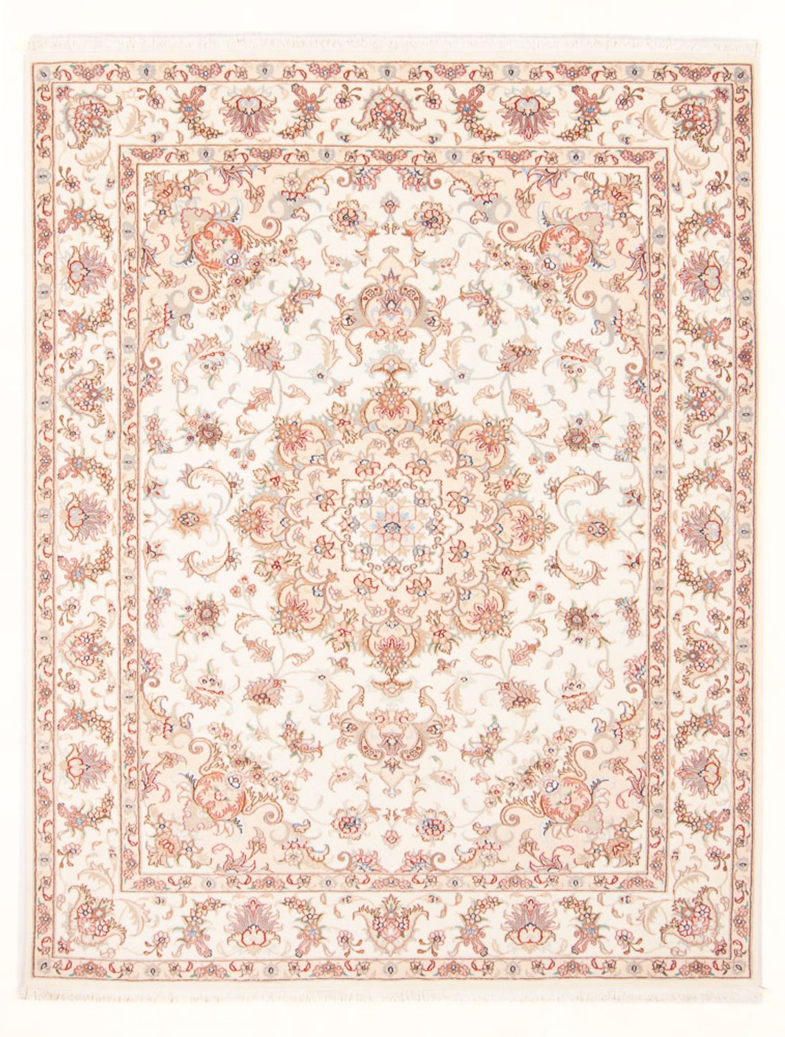 Perzisch tapijt - Tabriz - Royal - 200 x 149 cm - crème