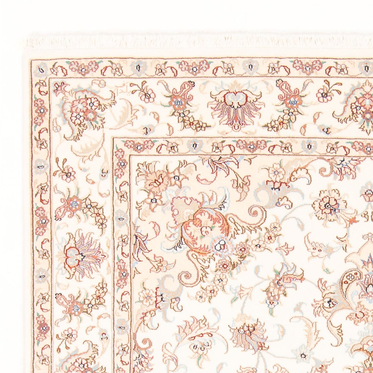 Perzisch tapijt - Tabriz - Royal - 200 x 149 cm - crème