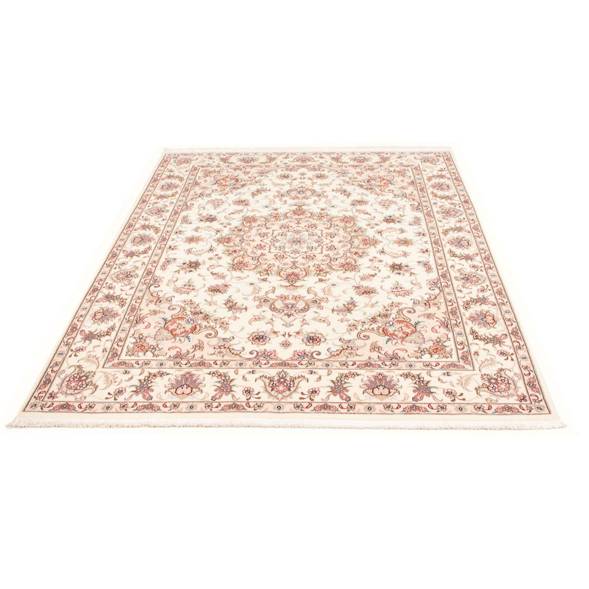 Perzisch tapijt - Tabriz - Royal - 200 x 149 cm - crème