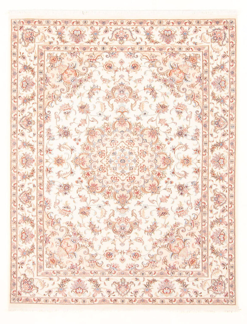 Perzisch tapijt - Tabriz - Royal - 194 x 148 cm - crème