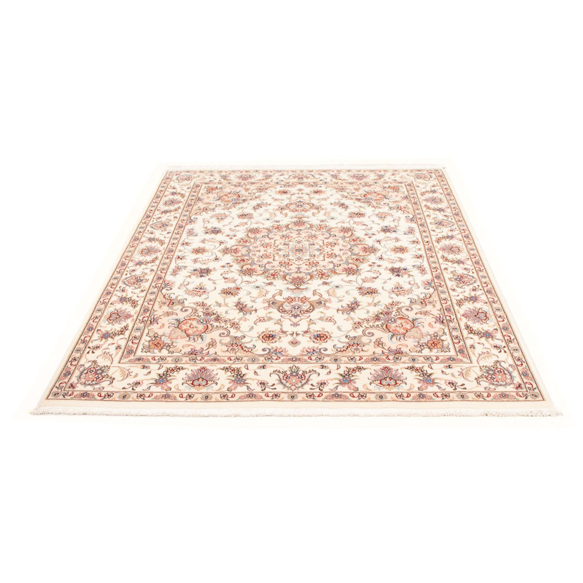 Perzisch tapijt - Tabriz - Royal - 194 x 148 cm - crème
