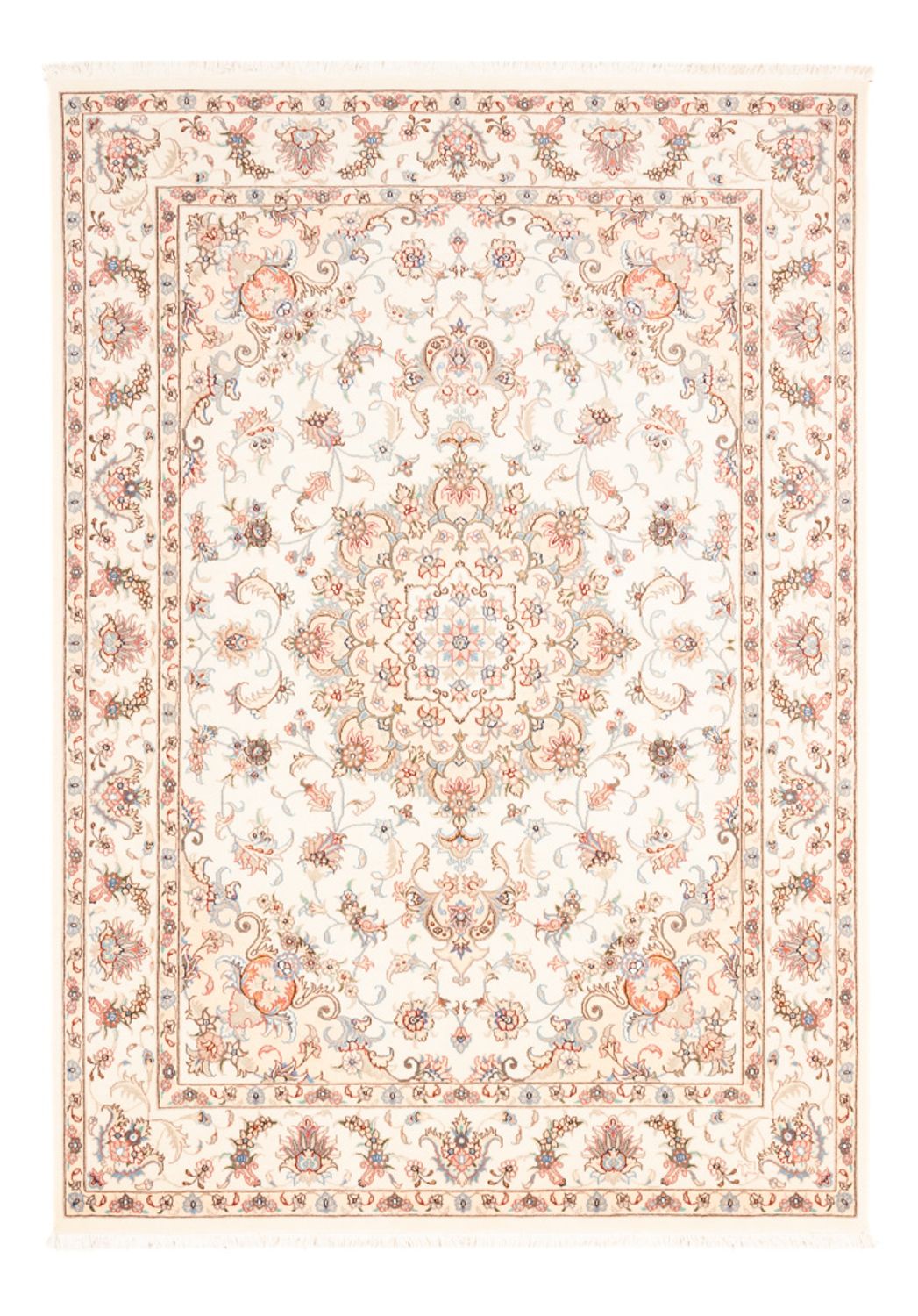 Perzisch tapijt - Tabriz - 203 x 148 cm - crème