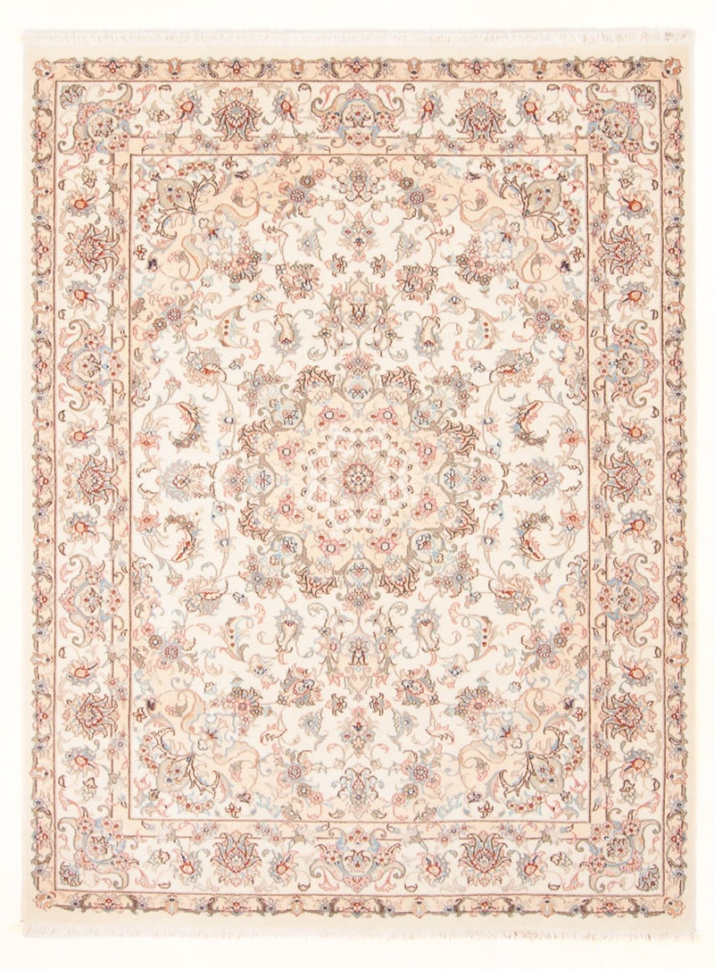 Perzisch tapijt - Tabriz - Royal - 203 x 150 cm - crème