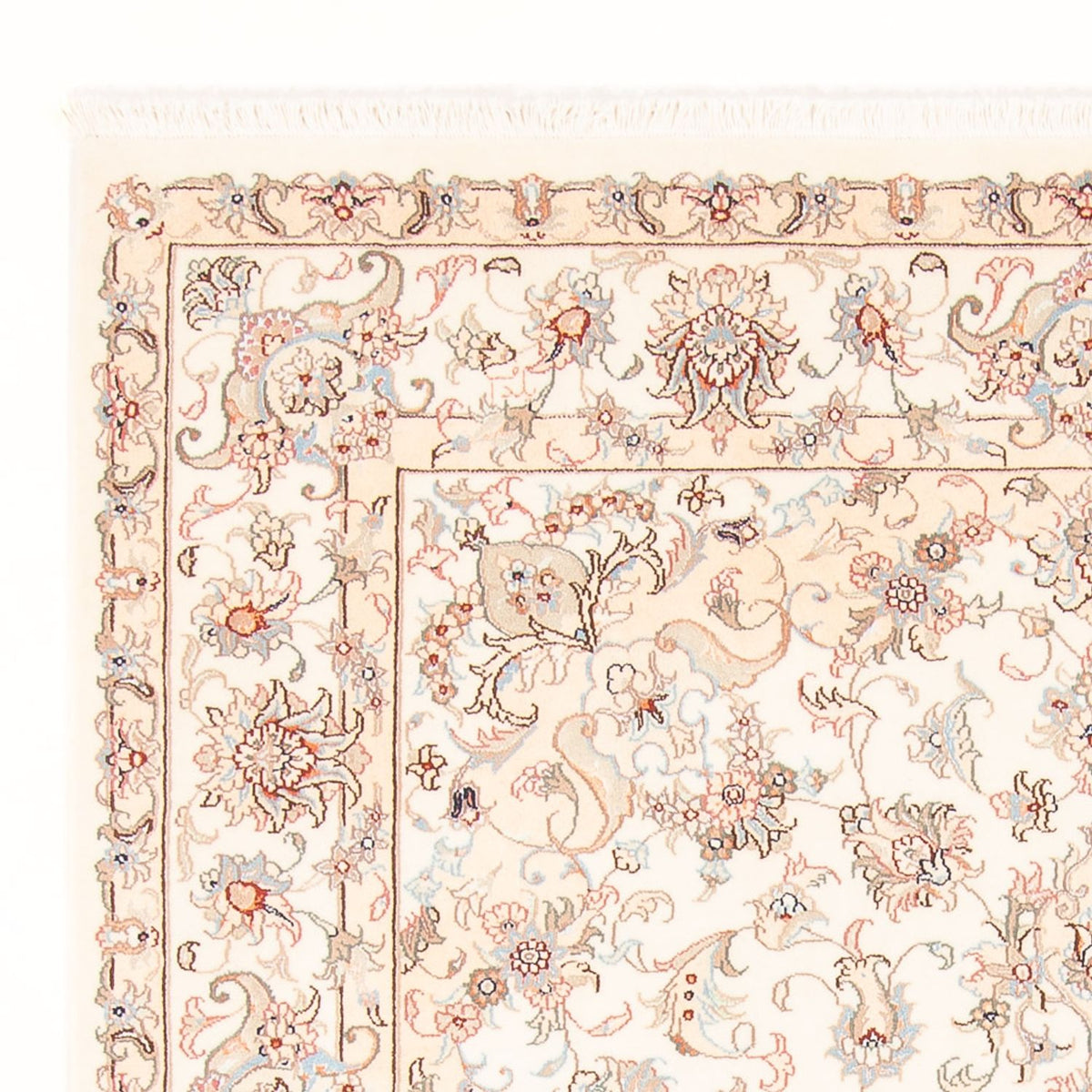 Perzisch tapijt - Tabriz - Royal - 203 x 150 cm - crème