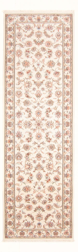 Loper Perzisch tapijt - Tabriz - Royal - 295 x 89 cm - crème