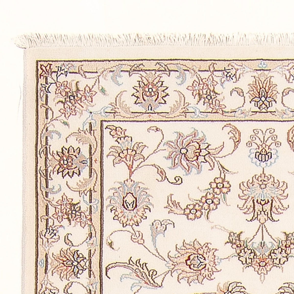 Loper Perzisch tapijt - Tabriz - Royal - 295 x 89 cm - crème