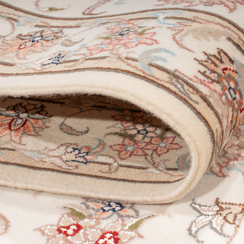 Loper Perzisch tapijt - Tabriz - Royal - 295 x 89 cm - crème