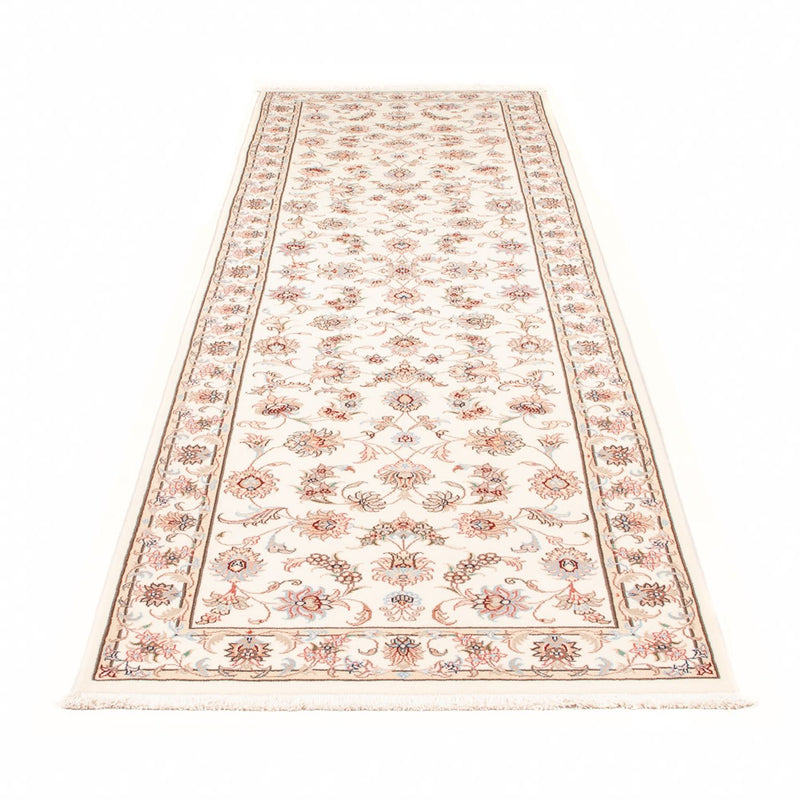Loper Perzisch tapijt - Tabriz - Royal - 295 x 89 cm - crème