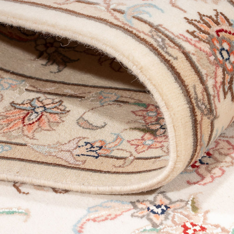 Loper Perzisch tapijt - Tabriz - Royal - 294 x 89 cm - crème