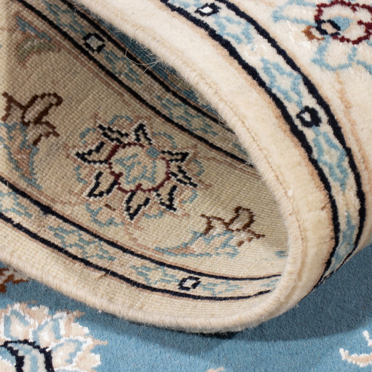 Perzisch tapijt - Nain - Premium - 120 x 80 cm - lichtblauw