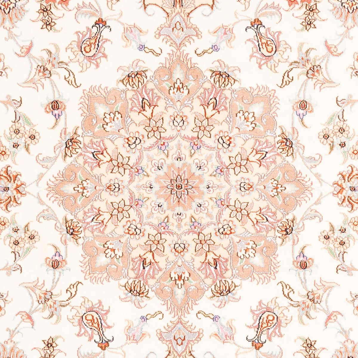 Perzisch tapijt - Tabriz - 202 x 150 cm - crème