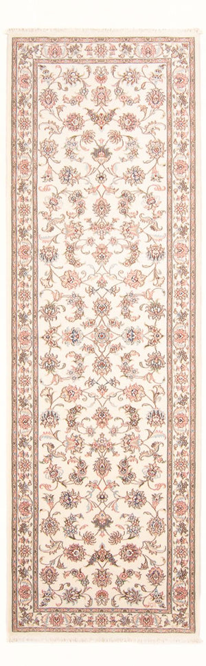 Loper Perzisch tapijt - Tabriz - Royal - 298 x 91 cm - crème