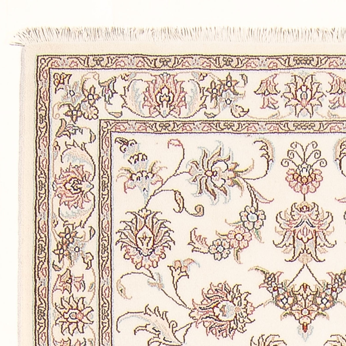 Loper Perzisch tapijt - Tabriz - Royal - 298 x 91 cm - crème