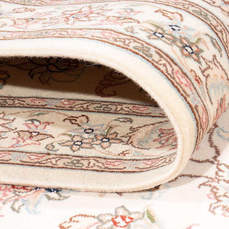 Loper Perzisch tapijt - Tabriz - Royal - 298 x 91 cm - crème