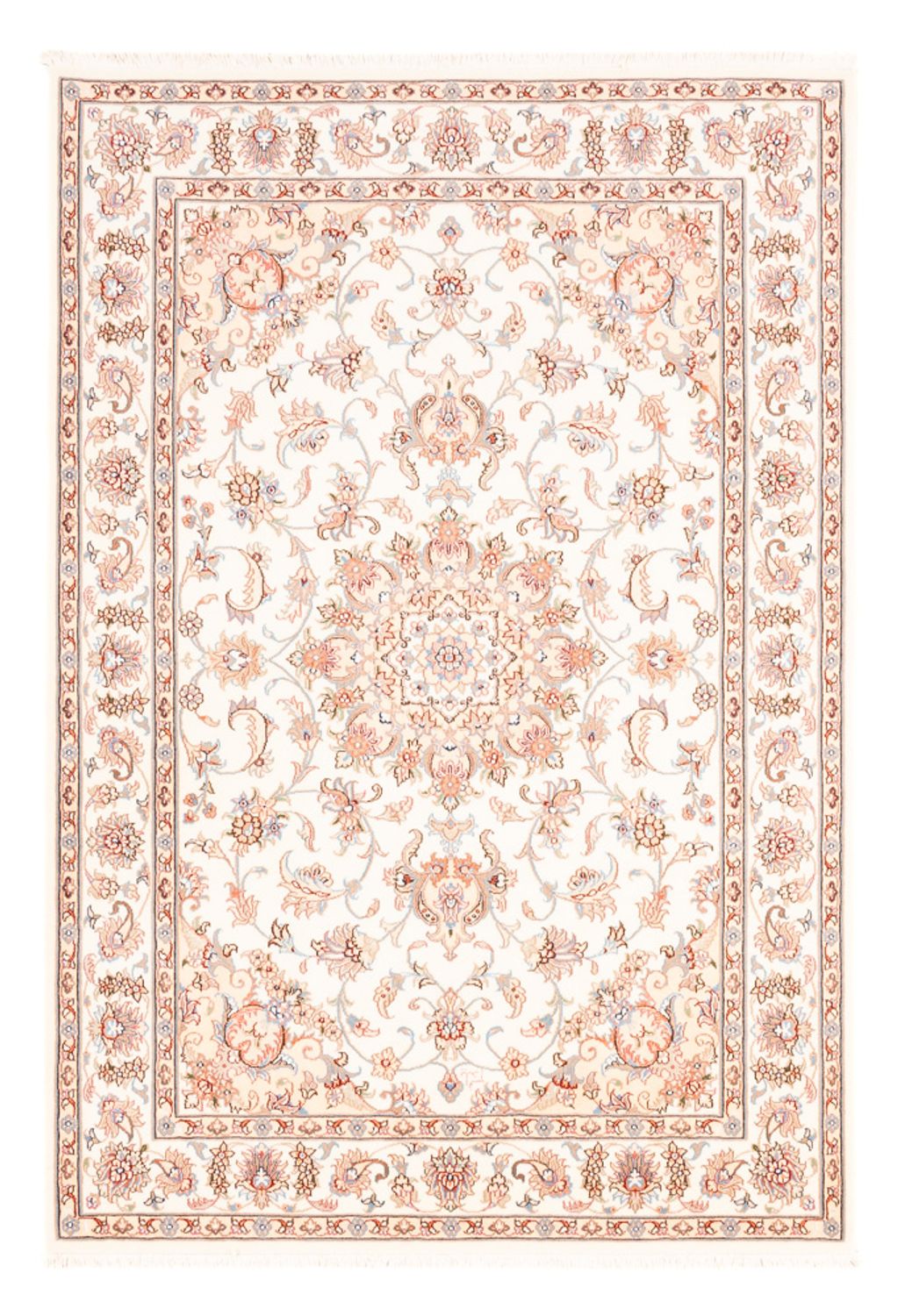Perzisch tapijt - Tabriz - 176 x 120 cm - crème
